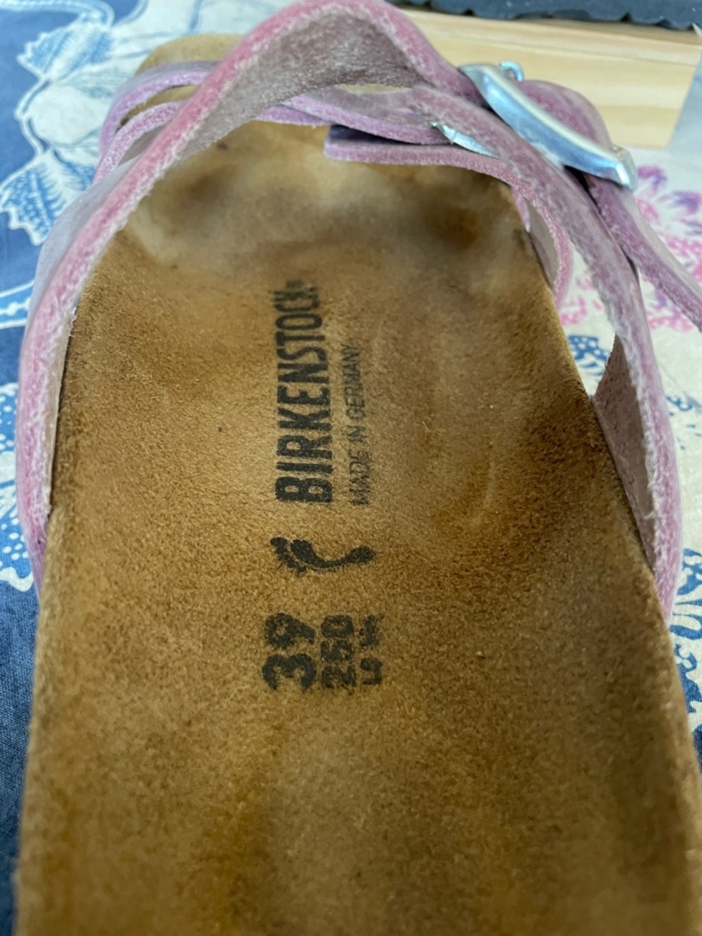 Birkenstock Franca Oiled Leather Lavender Multi-Strap Sandals - Picture 8 of 10